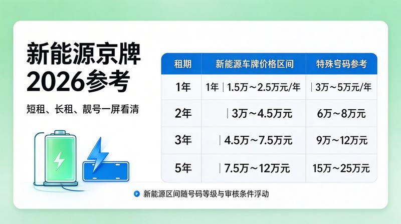 燃油车与新能源车牌照对比